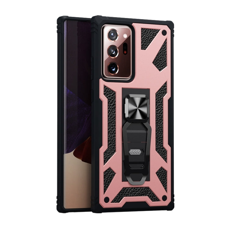 For  Samsung Galaxy Note20 Ultra 10 PCS Variety Armor TPU + PC Shockproof Magnetic Protective Case with Folding Clip Holder