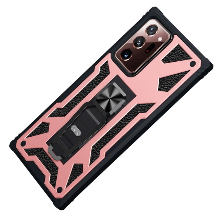 For  Samsung Galaxy Note20 Ultra 10 PCS Variety Armor TPU + PC Shockproof Magnetic Protective Case with Folding Clip Holder