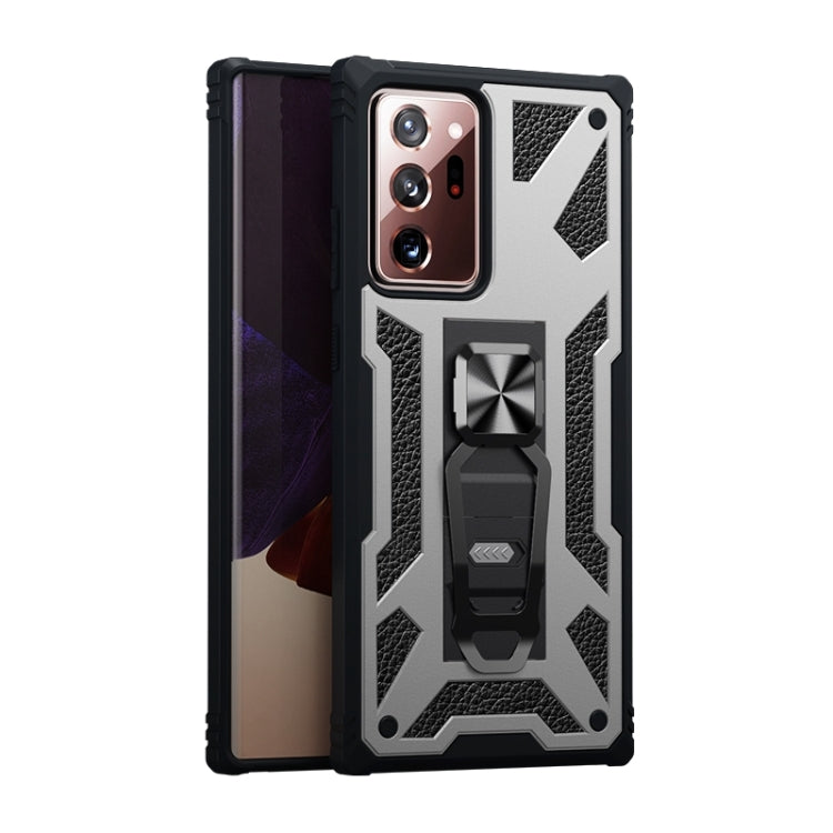 For  Samsung Galaxy Note20 Ultra 10 PCS Variety Armor TPU + PC Shockproof Magnetic Protective Case with Folding Clip Holder
