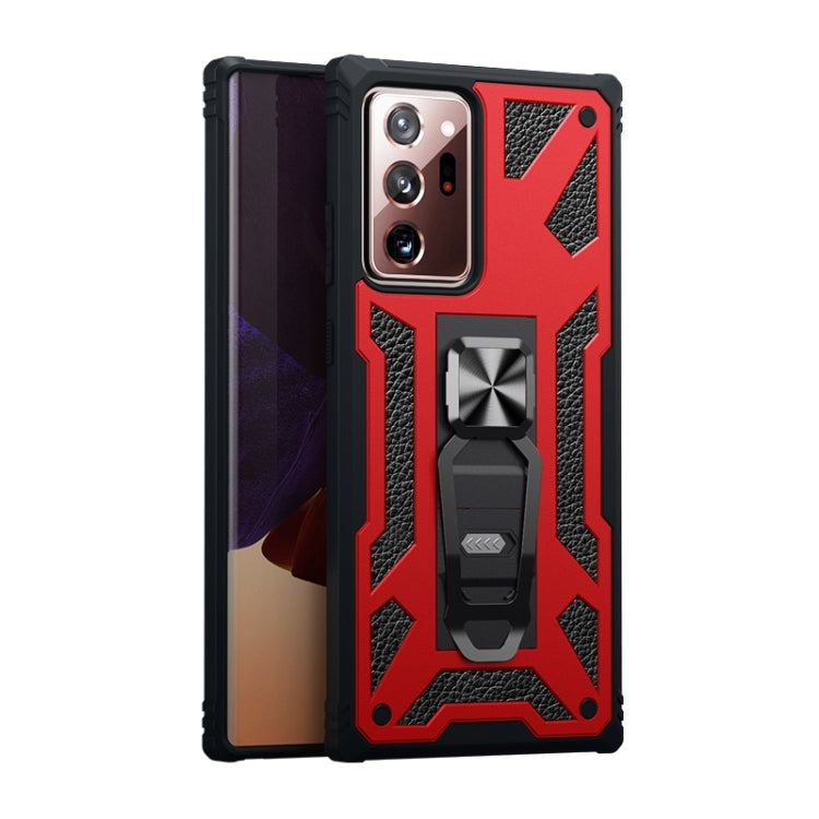 For  Samsung Galaxy Note20 Ultra 10 PCS Variety Armor TPU + PC Shockproof Magnetic Protective Case with Folding Clip Holder