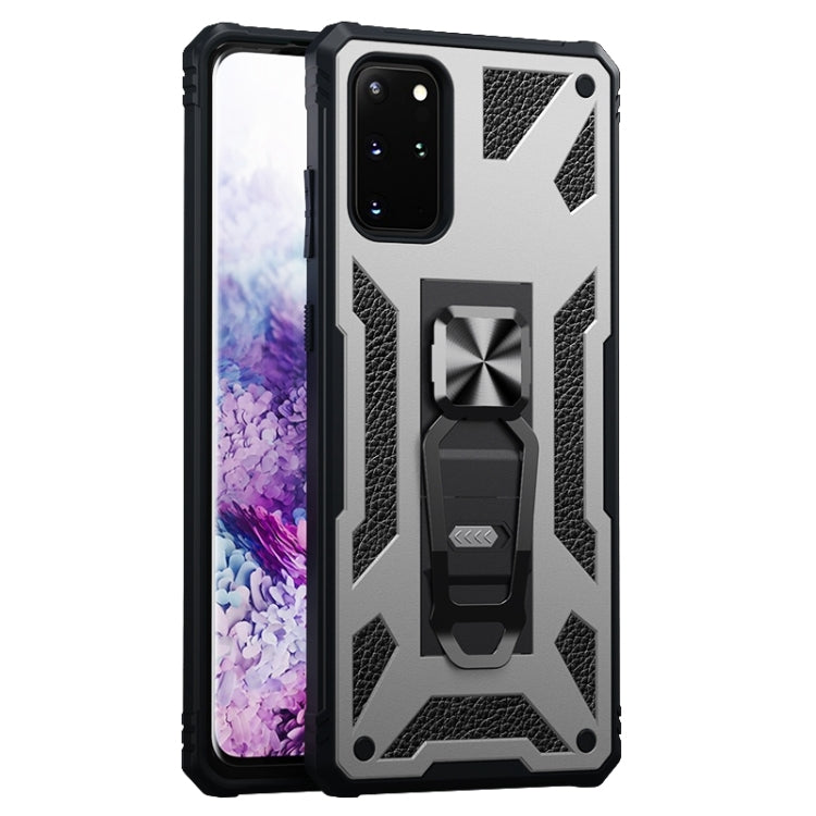 For Samsung Galaxy S20 10 PCS Variety Armor TPU + PC Shockproof Magnetic Protective Case with Folding Clip Holder