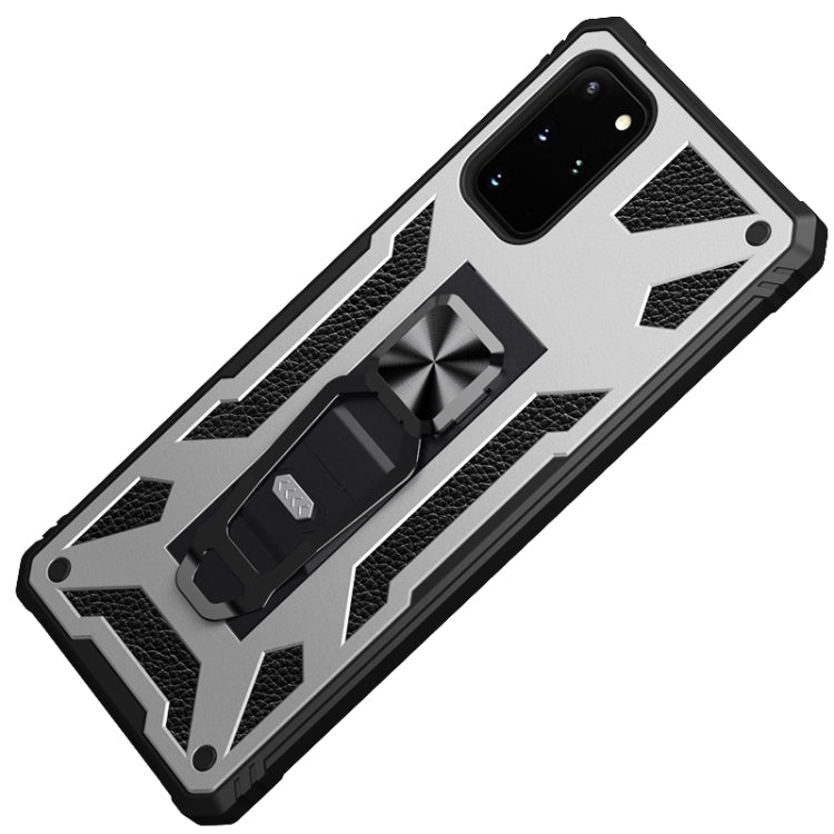 For Samsung Galaxy S20 10 PCS Variety Armor TPU + PC Shockproof Magnetic Protective Case with Folding Clip Holder