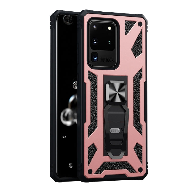 For Samsung Galaxy S20 Ultra 10 PCS Variety Armor TPU + PC Shockproof Magnetic Protective Case with Folding Clip Holder