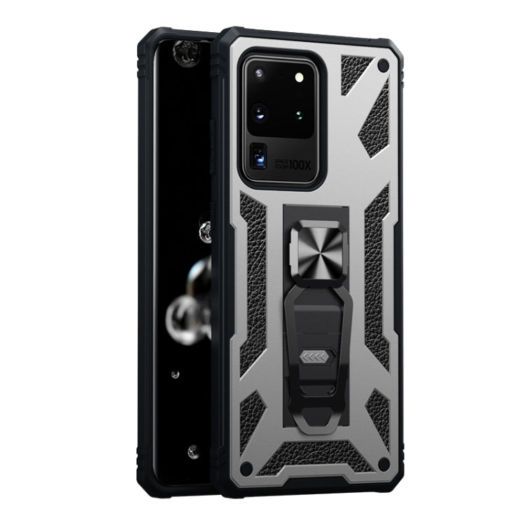 For Samsung Galaxy S20 Ultra 10 PCS Variety Armor TPU + PC Shockproof Magnetic Protective Case with Folding Clip Holder