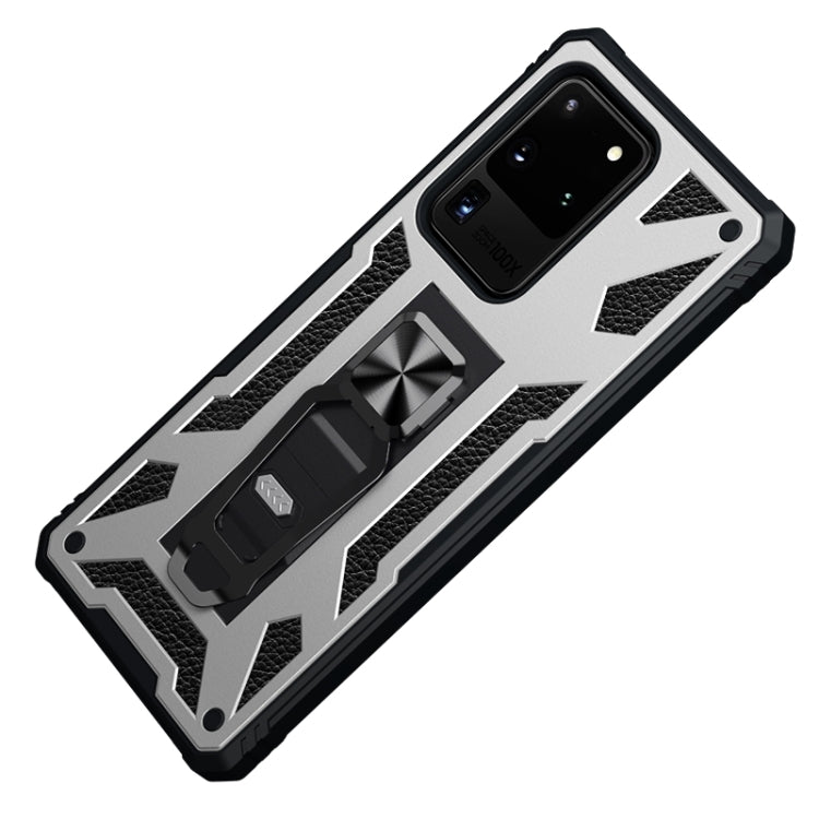 For Samsung Galaxy S20 Ultra 10 PCS Variety Armor TPU + PC Shockproof Magnetic Protective Case with Folding Clip Holder