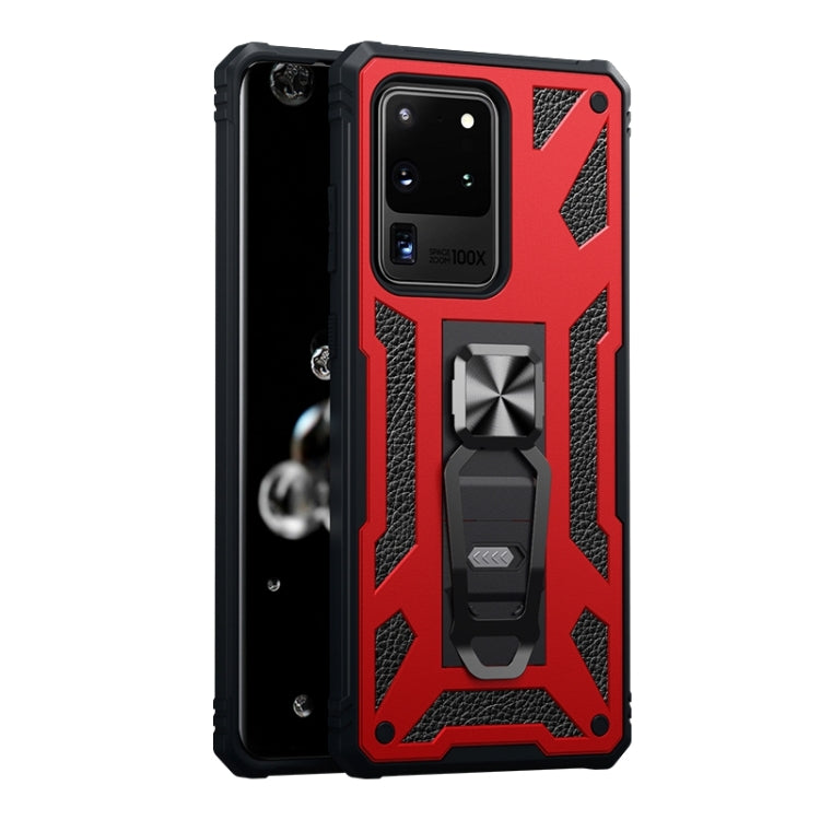 For Samsung Galaxy S20 Ultra 10 PCS Variety Armor TPU + PC Shockproof Magnetic Protective Case with Folding Clip Holder