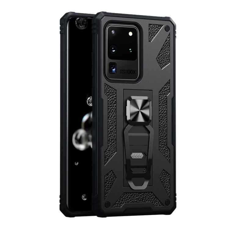 For Samsung Galaxy S20 Ultra 10 PCS Variety Armor TPU + PC Shockproof Magnetic Protective Case with Folding Clip Holder
