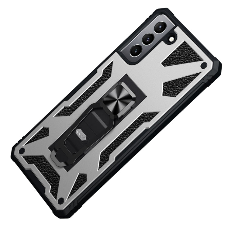 For Samsung Galaxy S21 5G 10 PCS Variety Armor TPU + PC Shockproof Magnetic Protective Case with Folding Clip Holder
