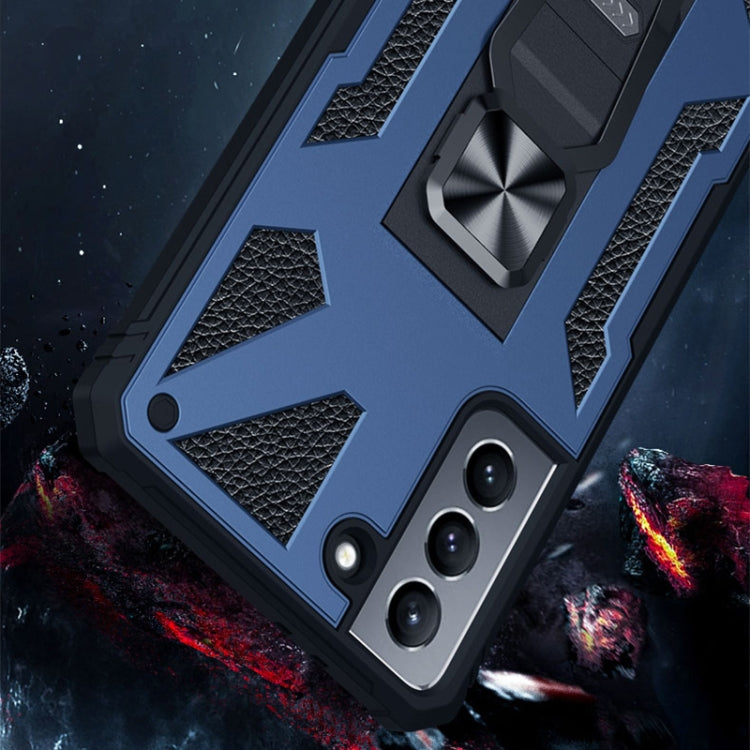 For Samsung Galaxy S21 5G 10 PCS Variety Armor TPU + PC Shockproof Magnetic Protective Case with Folding Clip Holder