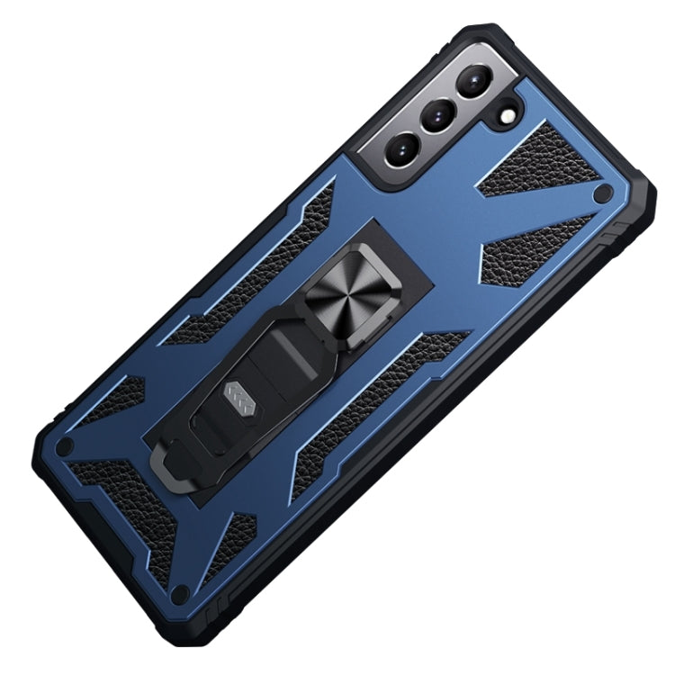 For Samsung Galaxy S21 5G 10 PCS Variety Armor TPU + PC Shockproof Magnetic Protective Case with Folding Clip Holder