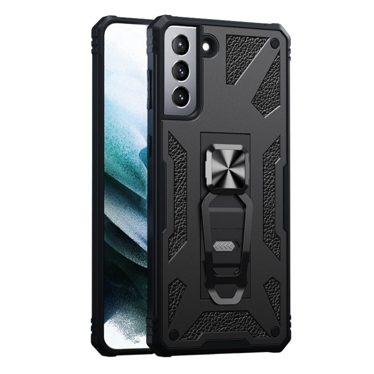 For Samsung Galaxy S21 5G 10 PCS Variety Armor TPU + PC Shockproof Magnetic Protective Case with Folding Clip Holder