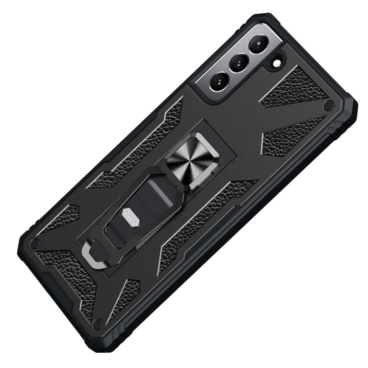 For Samsung Galaxy S21 5G 10 PCS Variety Armor TPU + PC Shockproof Magnetic Protective Case with Folding Clip Holder