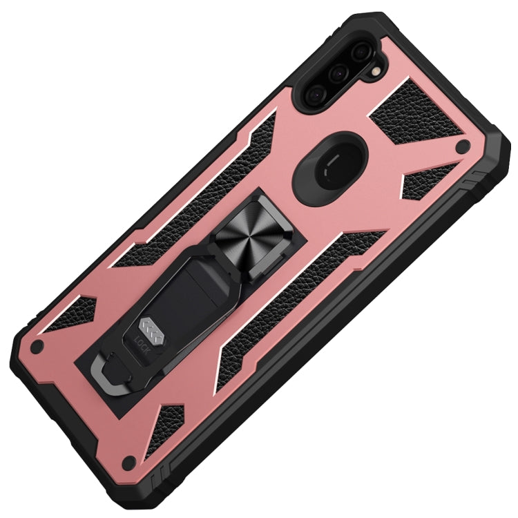 For Samsung Galaxy A11 EU Version 10 PCS Variety Armor TPU + PC Shockproof Magnetic Protective Case with Folding Clip Holder