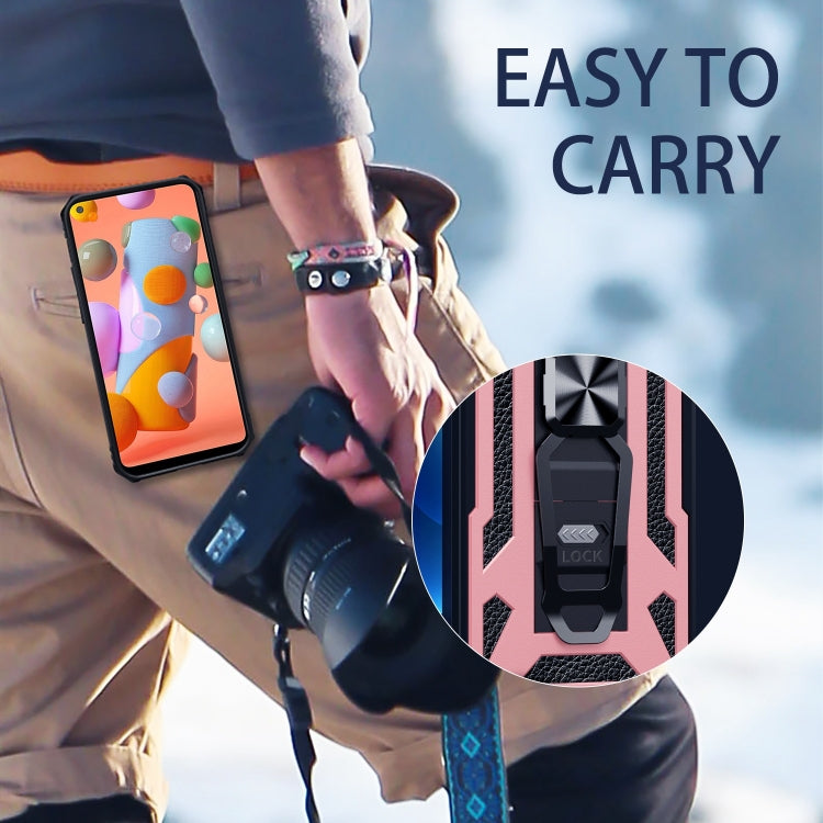 For Samsung Galaxy A11 EU Version 10 PCS Variety Armor TPU + PC Shockproof Magnetic Protective Case with Folding Clip Holder