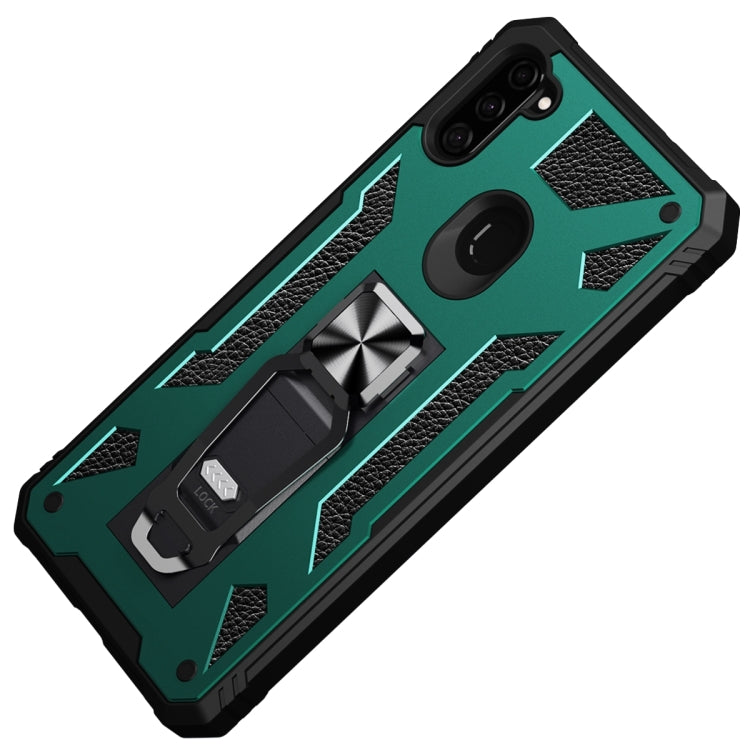 For Samsung Galaxy A11 EU Version 10 PCS Variety Armor TPU + PC Shockproof Magnetic Protective Case with Folding Clip Holder
