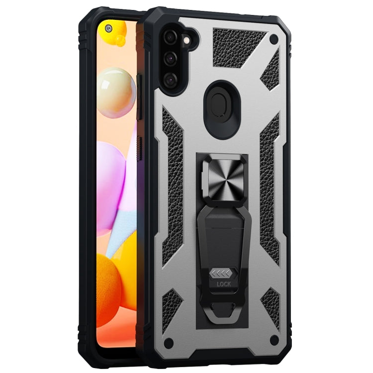 For Samsung Galaxy A11 EU Version 10 PCS Variety Armor TPU + PC Shockproof Magnetic Protective Case with Folding Clip Holder