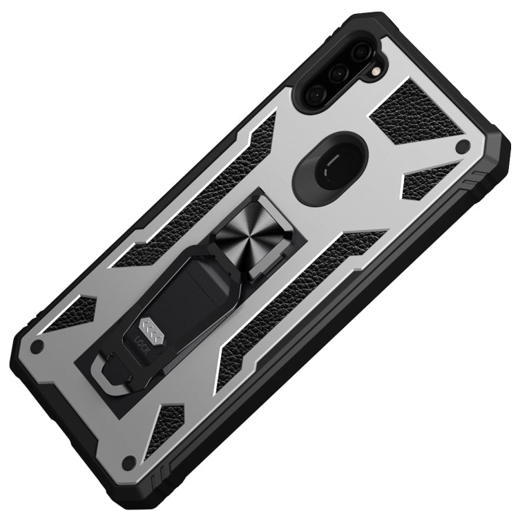 For Samsung Galaxy A11 EU Version 10 PCS Variety Armor TPU + PC Shockproof Magnetic Protective Case with Folding Clip Holder