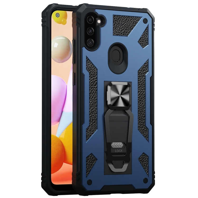 For Samsung Galaxy A11 EU Version 10 PCS Variety Armor TPU + PC Shockproof Magnetic Protective Case with Folding Clip Holder