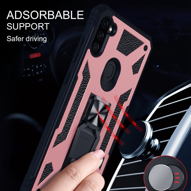 For Samsung Galaxy A11 EU Version 10 PCS Variety Armor TPU + PC Shockproof Magnetic Protective Case with Folding Clip Holder