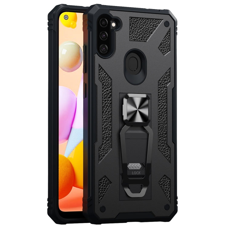 For Samsung Galaxy A11 EU Version 10 PCS Variety Armor TPU + PC Shockproof Magnetic Protective Case with Folding Clip Holder
