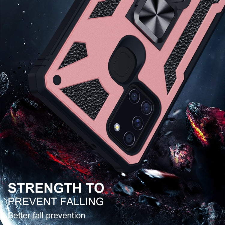 For Samsung Galaxy A21s 10 PCS Variety Armor TPU + PC Shockproof Magnetic Protective Case with Folding Clip Holder