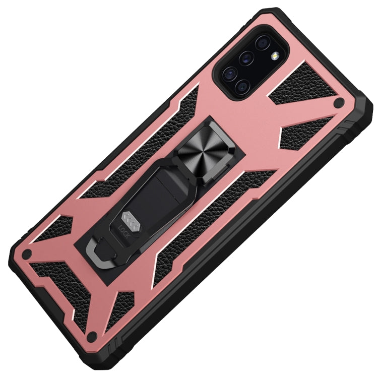 For Samsung Galaxy A31 10 PCS Variety Armor TPU + PC Shockproof Magnetic Protective Case with Folding Clip Holder