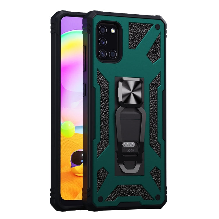 For Samsung Galaxy A31 10 PCS Variety Armor TPU + PC Shockproof Magnetic Protective Case with Folding Clip Holder