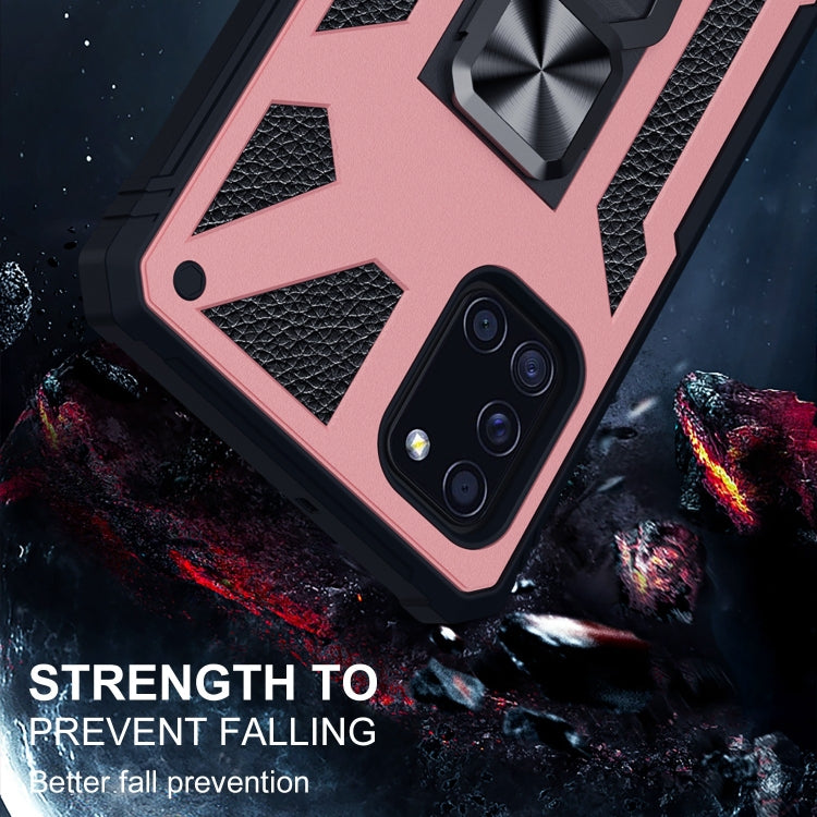 For Samsung Galaxy A31 10 PCS Variety Armor TPU + PC Shockproof Magnetic Protective Case with Folding Clip Holder