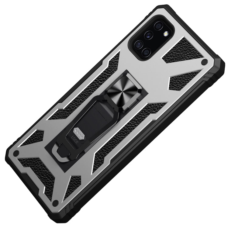 For Samsung Galaxy A31 10 PCS Variety Armor TPU + PC Shockproof Magnetic Protective Case with Folding Clip Holder