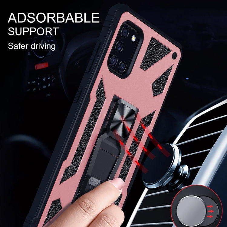 For Samsung Galaxy A31 10 PCS Variety Armor TPU + PC Shockproof Magnetic Protective Case with Folding Clip Holder