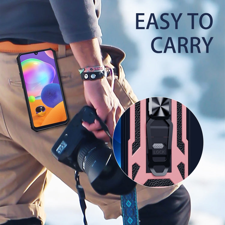 For Samsung Galaxy A31 10 PCS Variety Armor TPU + PC Shockproof Magnetic Protective Case with Folding Clip Holder
