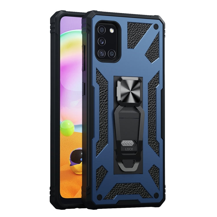For Samsung Galaxy A31 10 PCS Variety Armor TPU + PC Shockproof Magnetic Protective Case with Folding Clip Holder