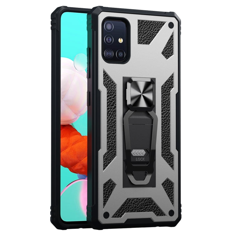 For Samsung Galaxy A51 10 PCS Variety Armor TPU + PC Shockproof Magnetic Protective Case with Folding Clip Holder