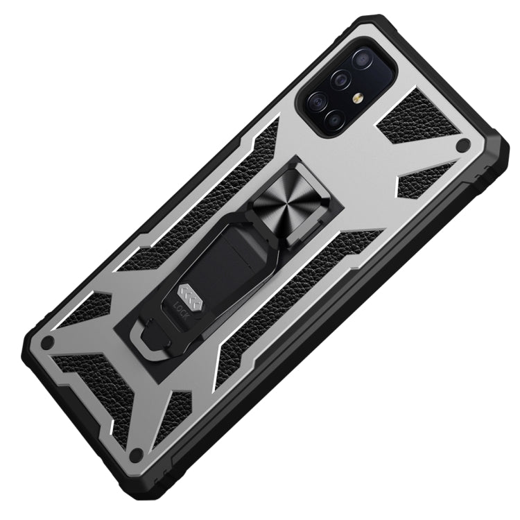 For Samsung Galaxy A51 10 PCS Variety Armor TPU + PC Shockproof Magnetic Protective Case with Folding Clip Holder