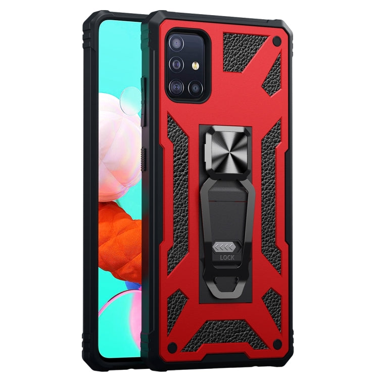 For Samsung Galaxy A51 10 PCS Variety Armor TPU + PC Shockproof Magnetic Protective Case with Folding Clip Holder