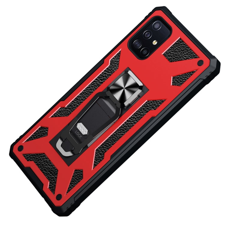 For Samsung Galaxy A51 10 PCS Variety Armor TPU + PC Shockproof Magnetic Protective Case with Folding Clip Holder