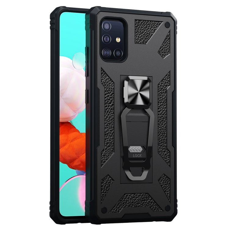 For Samsung Galaxy A51 10 PCS Variety Armor TPU + PC Shockproof Magnetic Protective Case with Folding Clip Holder