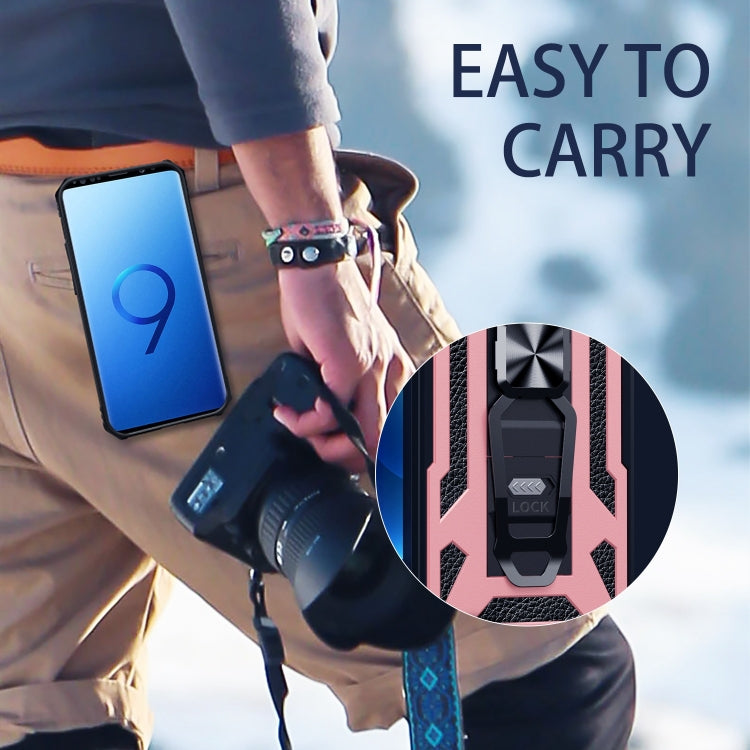 For Samsung Galaxy S9 10 PCS Variety Armor TPU + PC Shockproof Magnetic Protective Case with Folding Clip Holder