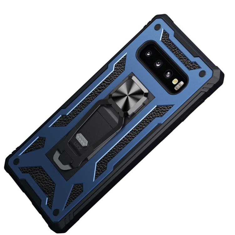For Samsung Galaxy S10 10 PCS Variety Armor TPU + PC Shockproof Magnetic Protective Case with Folding Clip Holder