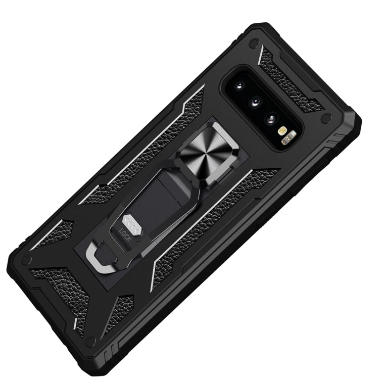 For Samsung Galaxy S10 10 PCS Variety Armor TPU + PC Shockproof Magnetic Protective Case with Folding Clip Holder