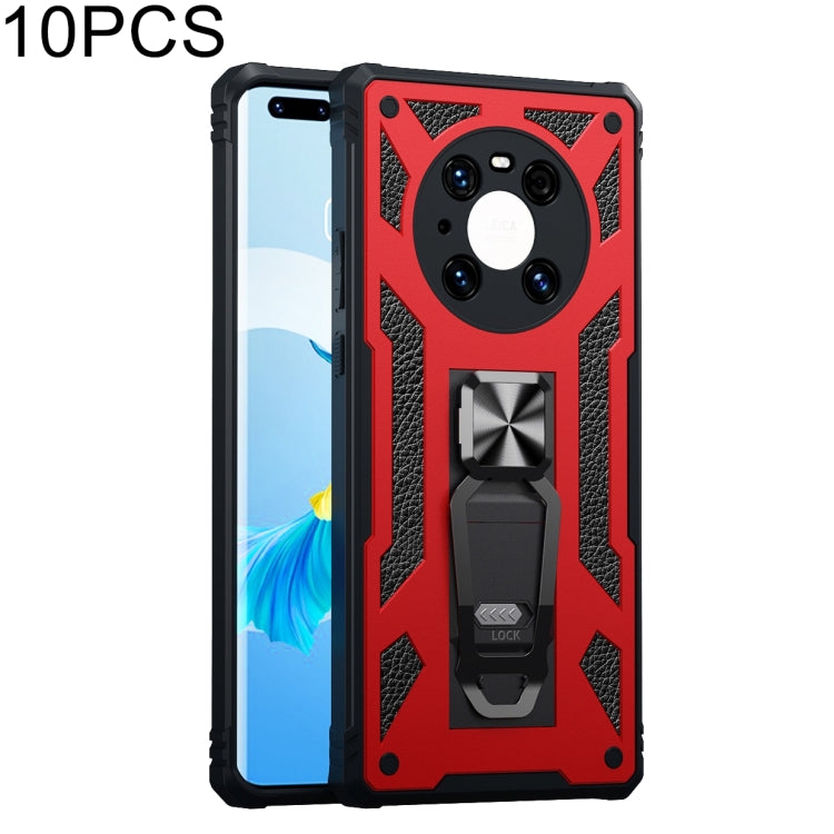 For Huawei Mate 40 10 PCS Variety Armor TPU + PC Shockproof Magnetic Protective Case with Folding Clip Holder