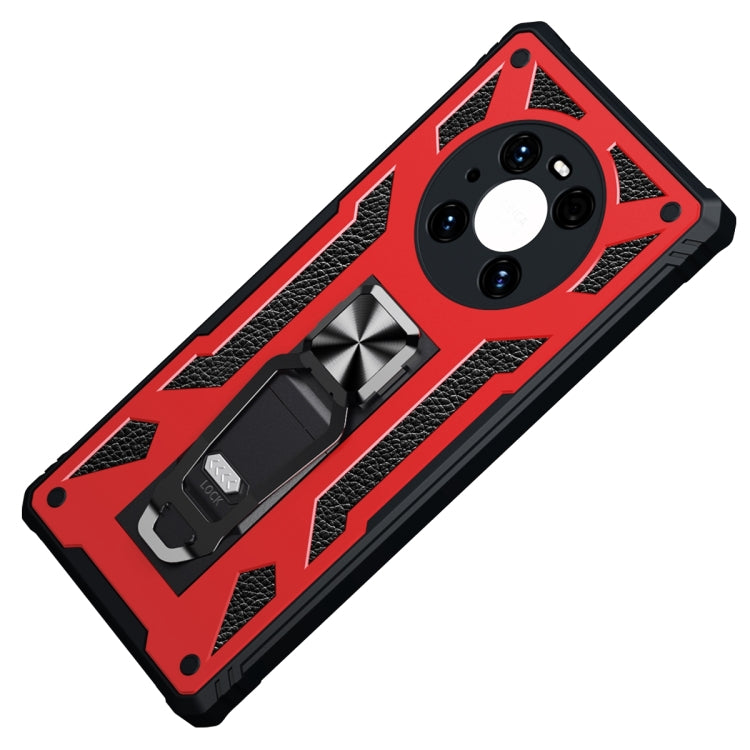 For Huawei Mate 40 Pro 10 PCS Variety Armor TPU + PC Shockproof Magnetic Protective Case with Folding Clip Holder