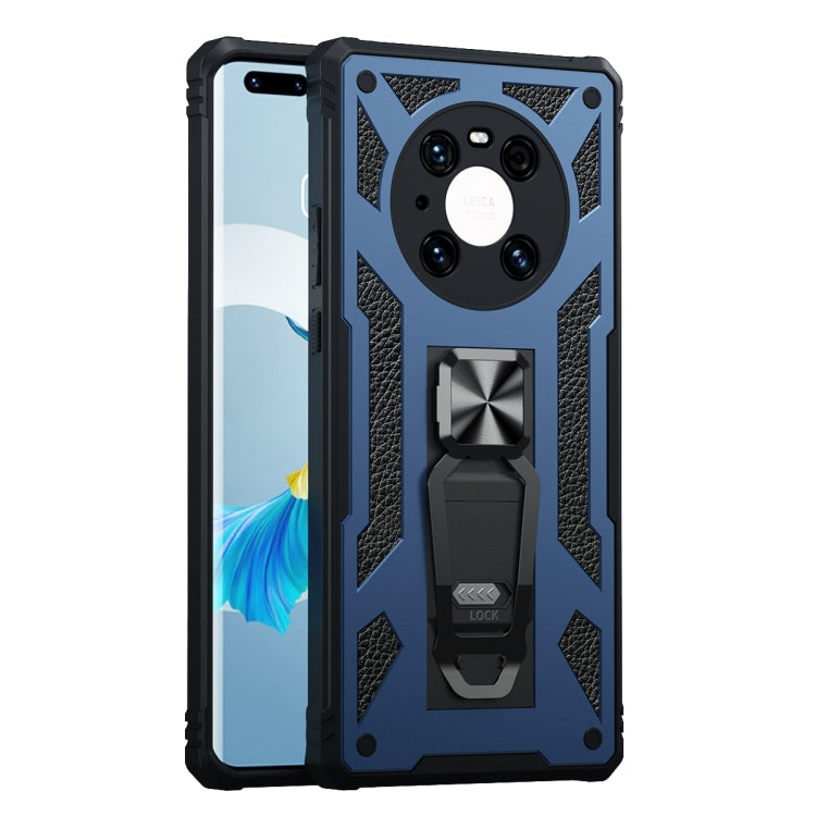 For Huawei Mate 40 Pro 10 PCS Variety Armor TPU + PC Shockproof Magnetic Protective Case with Folding Clip Holder