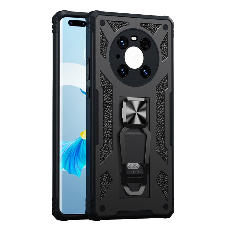 For Huawei Mate 40 Pro 10 PCS Variety Armor TPU + PC Shockproof Magnetic Protective Case with Folding Clip Holder