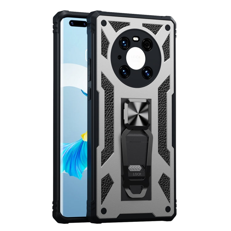 For Huawei Mate 40 Pro+ 10 PCS Variety Armor TPU + PC Shockproof Magnetic Protective Case with Folding Clip Holder