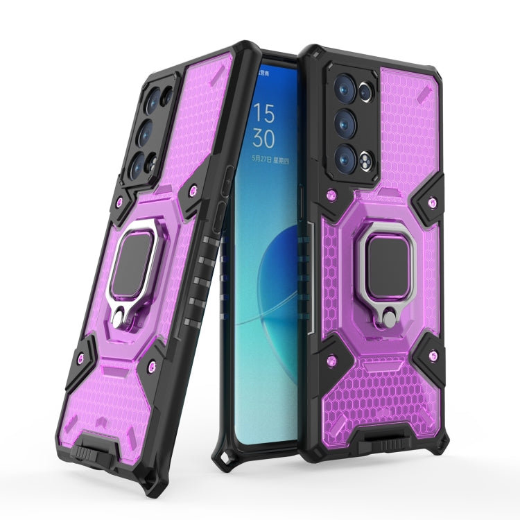 For OPPO Reno6 Pro+ 5G Space PC + TPU Ring Holder Protective Case