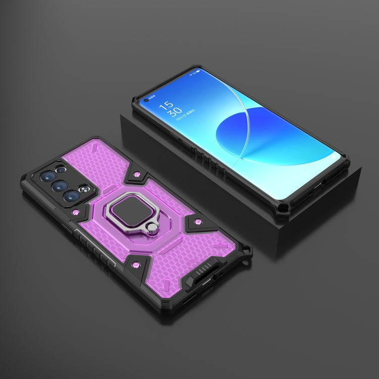 For OPPO Reno6 Pro+ 5G Space PC + TPU Ring Holder Protective Case