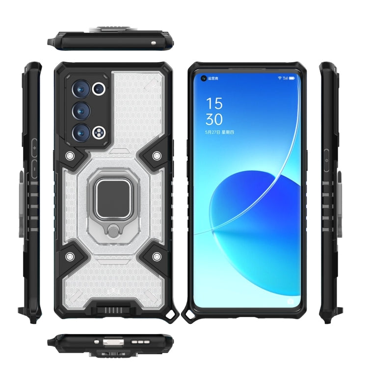 For OPPO Reno6 Pro+ 5G Space PC + TPU Ring Holder Protective Case