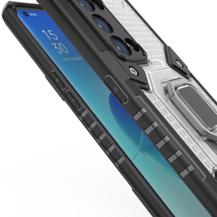 For OPPO Reno6 Pro+ 5G Space PC + TPU Ring Holder Protective Case