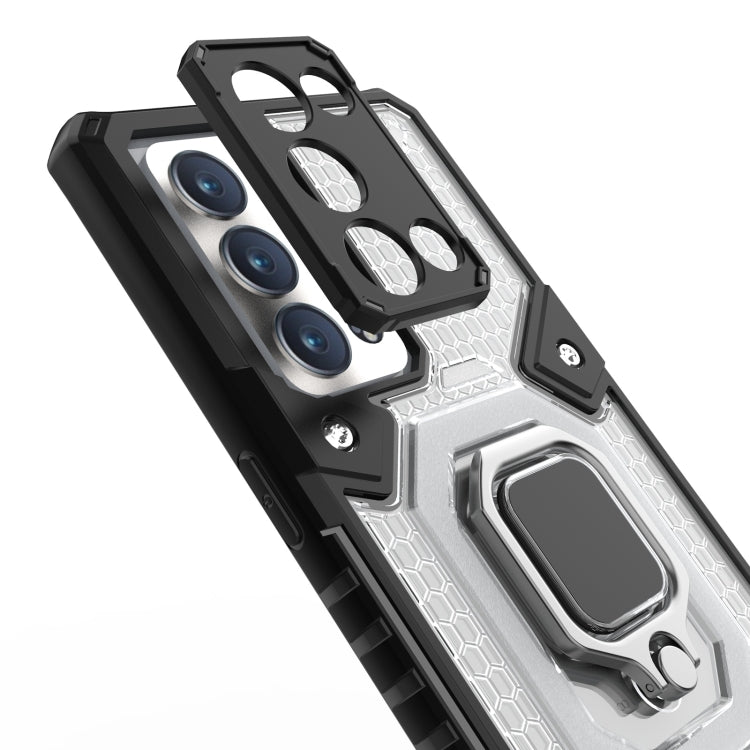 For OPPO Reno6 Pro+ 5G Space PC + TPU Ring Holder Protective Case